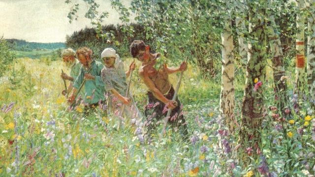 Июль "Песнь косаря" П.И. Чайковский смотреть онлайн