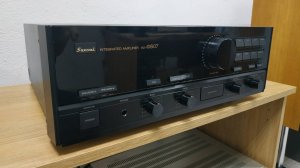 Усилитель SANSUI AU-α607  (демонстрация работоспособности).