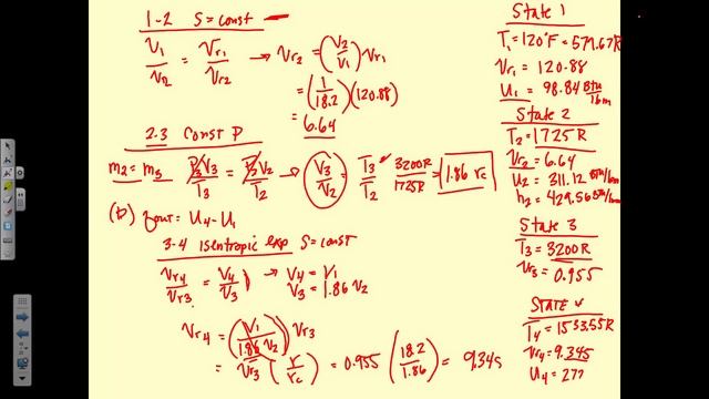 ME 310 - Lecture 07 (Thermo II) - Diesel, Stirling and Ericsson Cycles смотреть онлайн