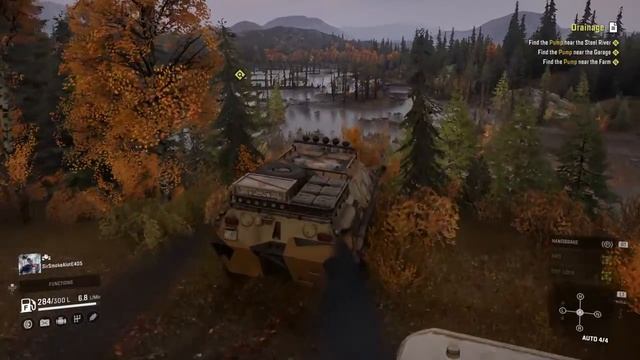 Snowrunner-Tank Off a Cliff смотреть онлайн