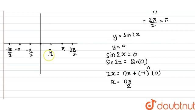 Sketch the curve `y="sin"2x`. смотреть онлайн