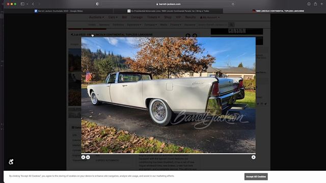 Barrett Jackson Scottsdale '23 Recap - 1965 Lincoln Continental Limo Roadster смотреть онлайн