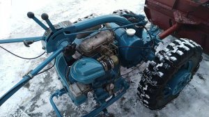 Мотоблок МТЗ-12 с  отвалом