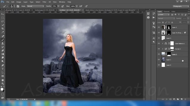 Dark Fantasy Photo Manipulation - Photoshop Tutorial смотреть онлайн