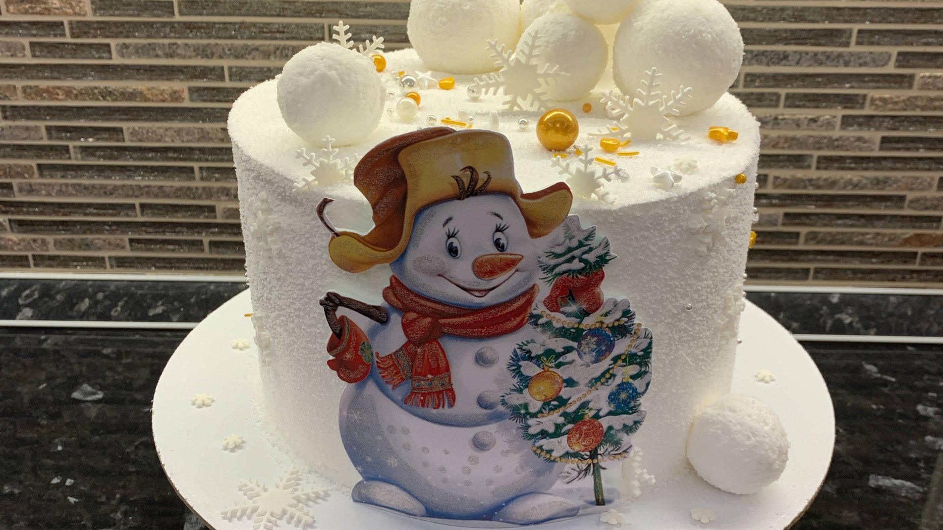 Торт Снеговик! Как украсить торт на НОВЫЙ 2025 год! смотреть онлайн