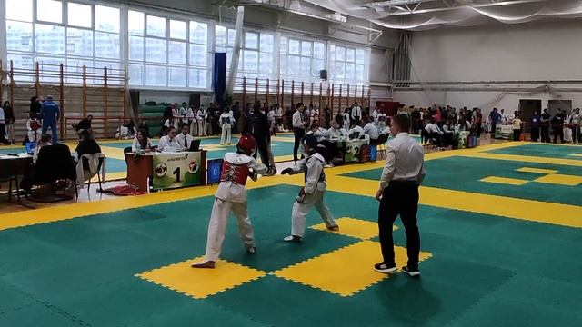 Реальный бой тхэквондо. Мальчики подростки. Соревнование спортивных школ Подмосковья. 20012024.