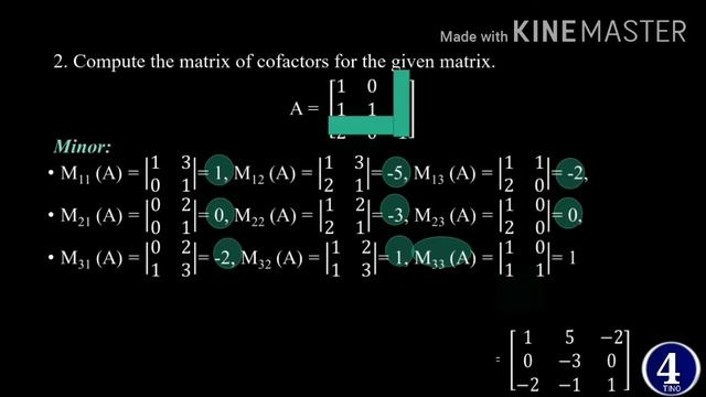 Determinant of Matrix, The Matrix 3, Freshman Mathematics tutorial in amharic смотреть онлайн