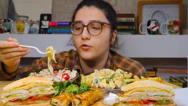 MUKBANG | ПОЕДИМ И ПОБОЛТАЕМ? | ОБЗОР ZAZU #mukbang #asmr #food #pasta #мукбанг смотреть онлайн
