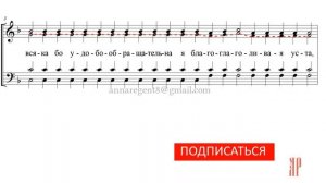 ЗАДОСТОЙНИК ПЯТИДЕСЯТНИЦЫ, сокр.Киевский распев, изл.Валяева - Альтовая партия