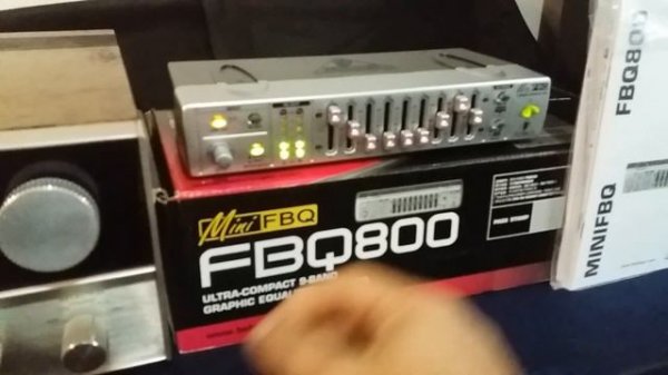 Equalizador Behringer FBQ 800 Novo - Receiver Polyvox PR 1800 Ano 1975 - SOM VINTAGE 80