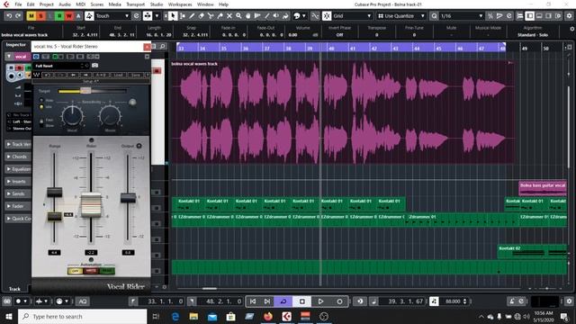 How to Use Vocal Rider of Waves in Cubase 10.5 Pro | Waves Plugin | Apply on Vocal l|Bangla Tutoria смотреть онлайн
