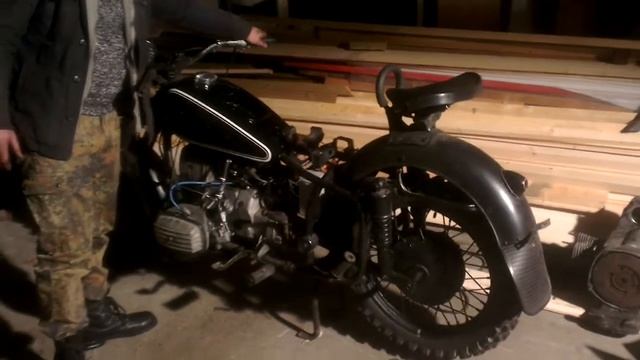 Dnepr restoration - sidecar removed смотреть онлайн