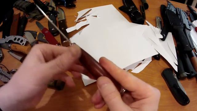 Зачем резать бумагу и часть моей коллекции ножей. смотреть онлайн