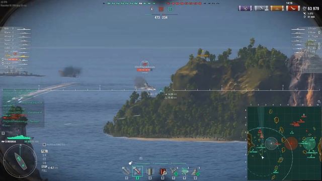 Carrier Hit and Sunk || Moskva || World of Warships смотреть онлайн
