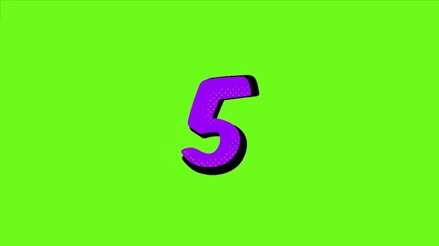 Футаж на хромакее появляющаяся цифра 5 смотреть онлайн