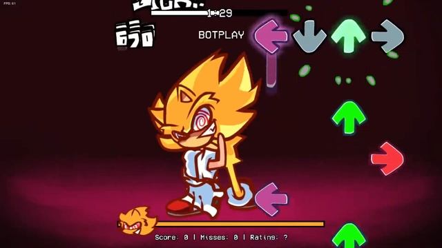 Friday Night Funkin' Chaos Nightmare - Sonic VS Fleetway (FNF Mod/Hard) (Phantasm Song) смотреть онлайн