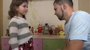 Милана и история о том как с папой проспали садик