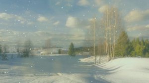 Футаж. Зимний пейзаж 126