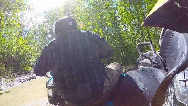 Can-Am Outlander XMR 1000 15' & 16' Mud Ride in Alberta, CA. смотреть онлайн
