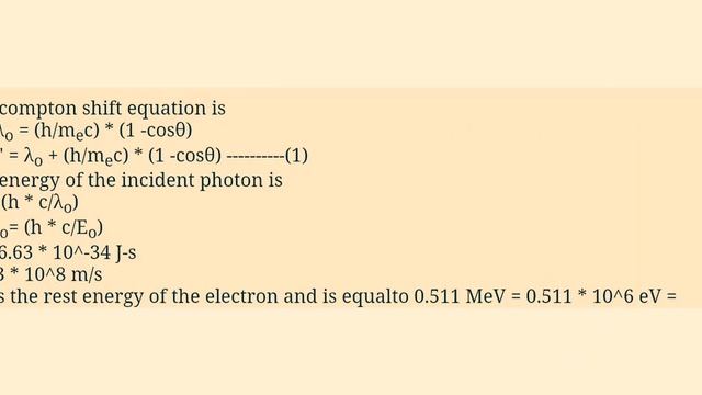 A photon whose energy equals the rest energy of the electron
undergoes a Compton collision with an смотреть онлайн