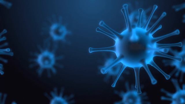 Футаж - Медицина - Бактерия - Инфекция - Вирус (синий) смотреть онлайн