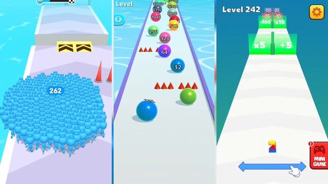 Ball Run Infinity [MAX LEVELS] / Man Runner 3D Satisfying Games / Merge Number Run Master смотреть онлайн