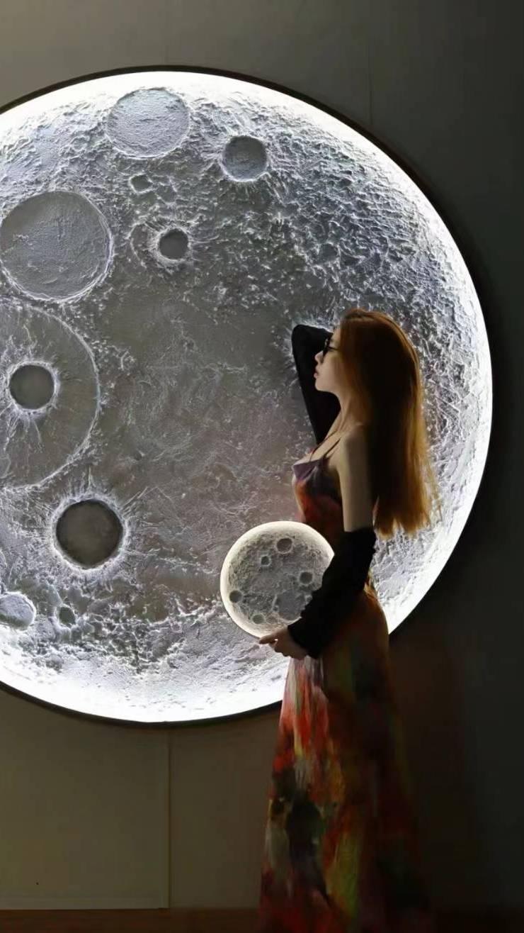 Светильник декор 3D луна от Bronzoff.ru