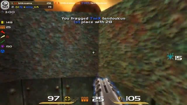 Quake Live - FFA - 50-0 - QZDM14 (Grim Dungeons) смотреть онлайн