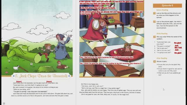 Spotlight Джек и бобовое зернышко Jack And The Beanstalk 8 глава,чтение и перевод, выполнение зад.