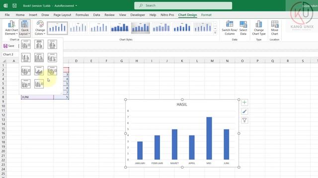 Cara mudah membuat grafik di Excel dengan 2 variabel смотреть онлайн