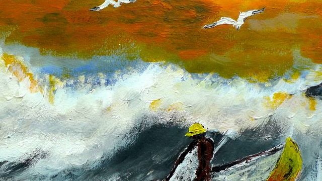 The Power of Spirit | Seascape acrylic painting | Monet, impressionist painter | dawnxisoul393art смотреть онлайн