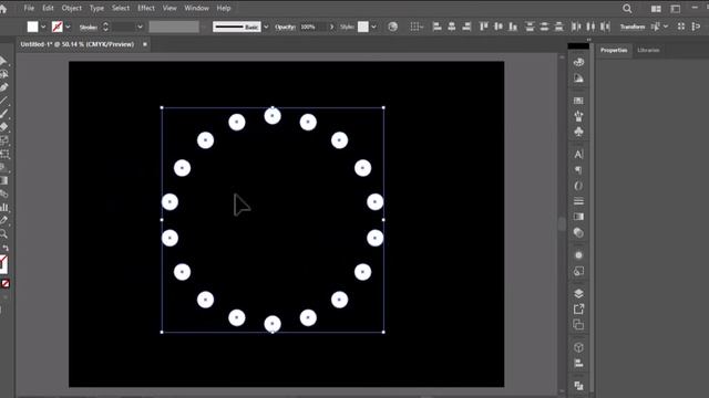 Fibonacci Dotted Spiral of Radial repeat in adobe illustrator смотреть онлайн