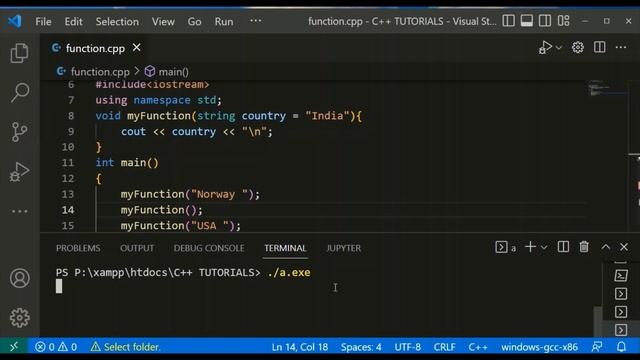 What is Functions with Example in C++| Call Function | Create Function multiple parameter & Argumen смотреть онлайн