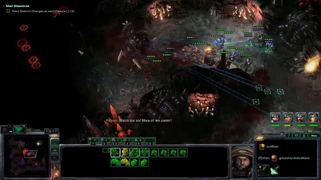 StarCraft II: Wings of Liberty - Mission 20B - Belly of the Beast (HARD DIFFICULTY) смотреть онлайн