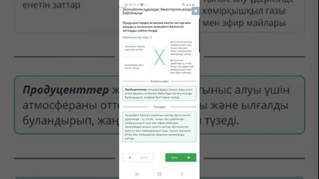 Экожүйенің құрамдас бөліктерінің өзара байланысы смотреть онлайн