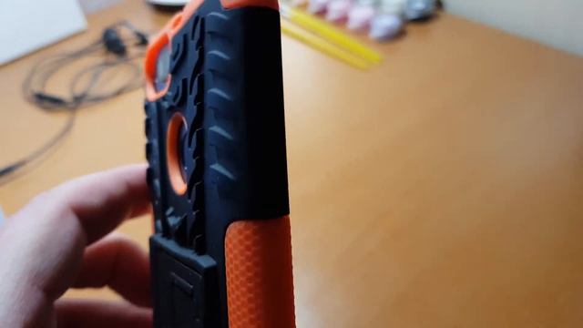 Чехол для Ксиоми МИ А1 / Anti-drop Back Cover Case with Stand for Xiaomi A1 - BLACK AND ORANGE смотреть онлайн
