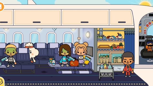 1 Серия каникулы! Летим на самолёте отдыхать на пляж!!!