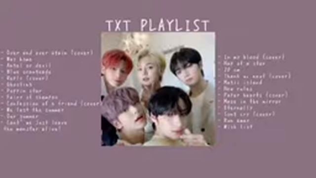 TXT Playlist For Studying/chilling 𖧵🥰💫