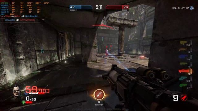 Quake Champions crazy Anarki movement 2600x GTX 1070 смотреть онлайн
