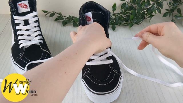 HOW TO LACE HIGH TOP VANS (STANDARD WAY) Sk8 Hi Lacing