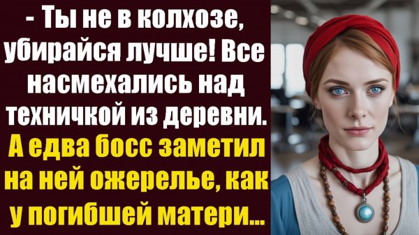 - Ты не в колхозе, убирайся лучше! Все насмехались над молодой техничкой из деревни. А едва босс...