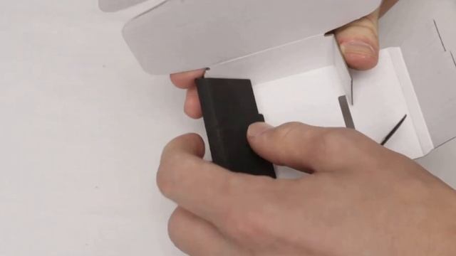 Схема сборки коробочки 6х6х3 черного цвета из трехслойного микрогофрокартона. смотреть онлайн
