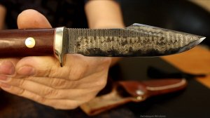 Заточка ножа авторской работы японского мастера Матида Исси. До и после...