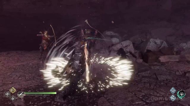 God Of War Ragnarok New Game + Black Bear Armor Kratos Vs Odin Boss Fight смотреть онлайн