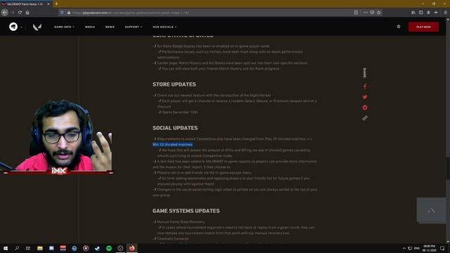 Valorant Patch 1.14 ( Sage, Icebox, New Christmas Theme, New Store Update ) смотреть онлайн