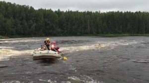 Карелия! Мое падение с рафта.