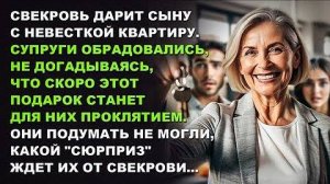 Свекровь дарит сыну с невесткой квартиру. Они подумать не могли, какой "сюрприз" ждет их от свекрови