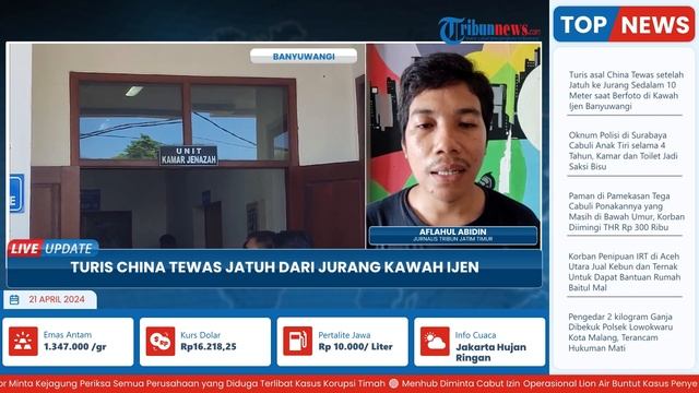 Asyik Berfoto, Turis Asal China Tewas Seusai Jatuh Ke Jurang Sedalam Puluhan Meter Di Kawah Ijen