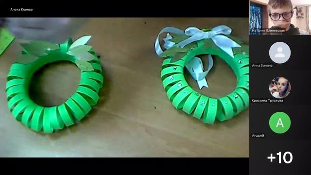 Творческий мастер класс Новогодний венок смотреть онлайн