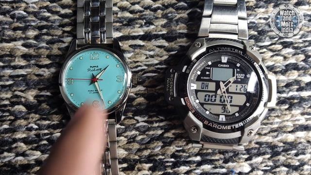 HMT Pilot (modded) Has Better Lume Than Than SEIKO? Tiffany Blue Hand Painted Dial